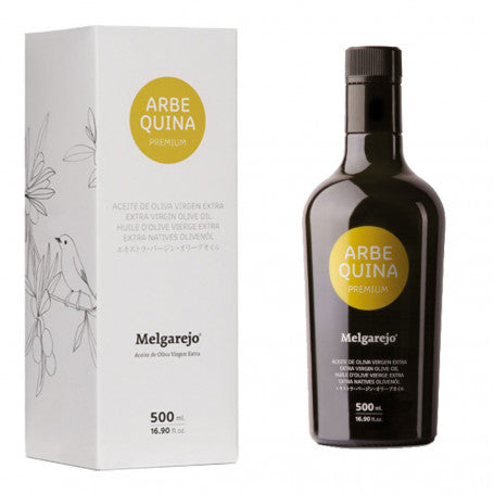 Huile d'olive Arbequina Melgarejo Premium, 1 bouteille de 500 ml