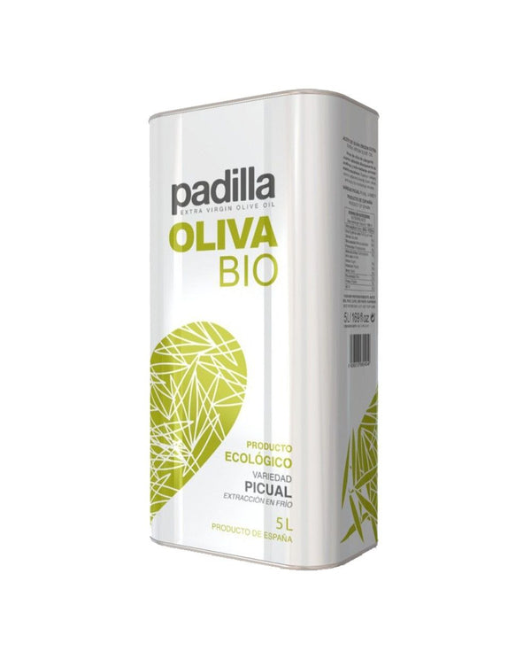 Padilla Bio. Picual organic olive oil, box of 2 cans 5 l